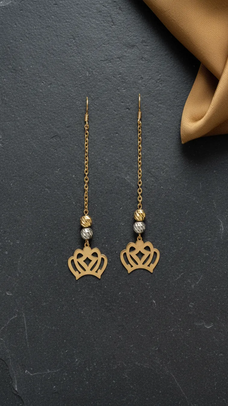 حلق ابرة وخيط - منظر أمامي